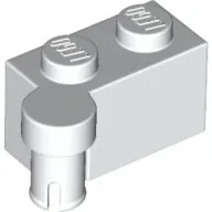 3830c1 - LEGO fehér zsanér kocka felső 1 x 2 méretű
