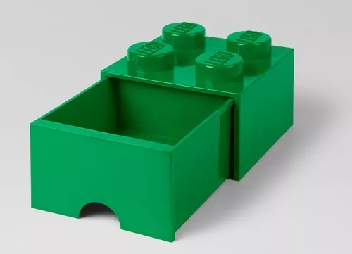 40051734 - LEGO Fiókos tároló doboz 4 - sötétzöld színben