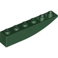 42023c80 - LEGO sötétzöld inverz lejtő 6 x 1 méretű