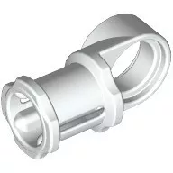 44c1 - LEGO fehér technic tengely és pin csatlakozó, sima