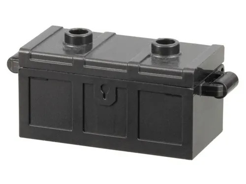 4738ac03c77 - LEGO gyöngyház sötétszürke kincsesláda, lapos tetővel