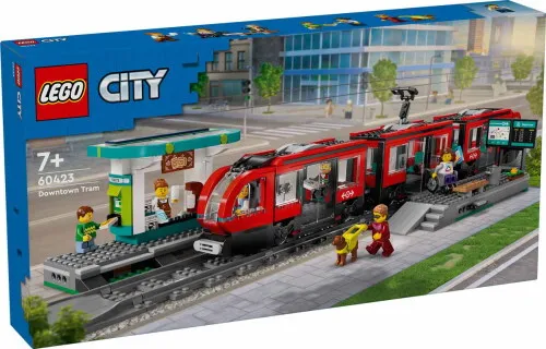 60423serult - LEGO City - Belvárosi villamos és megálló - Sérült dobozos!