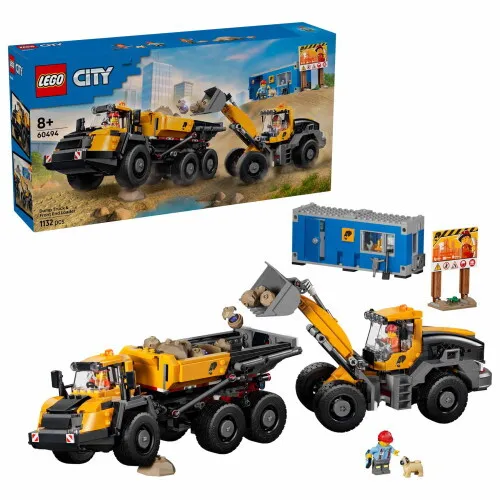 60494 - LEGO City - Homlokrakodó és billenőplatós teherautó