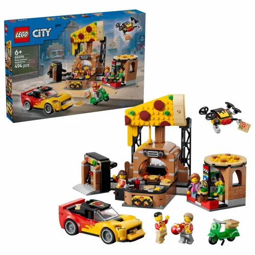 60496 - LEGO City - Pizzéria kiszállító járművekkel