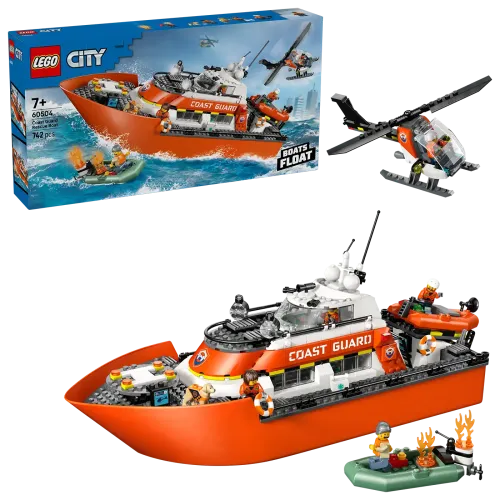 60504 - LEGO City - Parti őrség mentőcsónak és helikopter