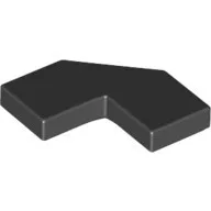 27263c11 - LEGO fekete csempe 2 x 2 méretű, lecsapott sarokkal