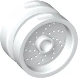 66727c1 - LEGO fehér 18mm átm. x 12mm méretű pöttyös felni
