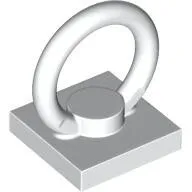 6805c1 - LEGO fehér csempe 2 x 2 méretű, tetején gyűrűvel