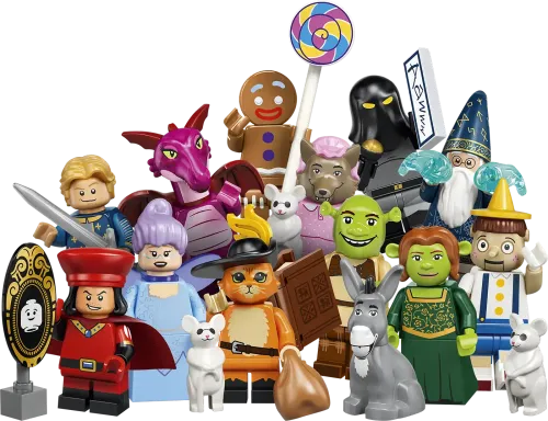 colshr-xx LEGO Gyűjthető minifigurák Shrek-sorozat mind a 12 figurája