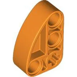 71708c4 - LEGO narancssárga technic kar L-alakú (2-3) negyed ellipszissel