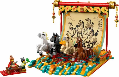80119 - LEGO Kínai Ünnepek - Vágtázó lovakat ábrázoló festmény