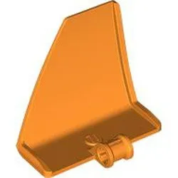 80272c4 - LEGO narancssárga technic panel #71, 5 x 4 x 3 méretű, balos