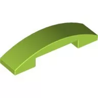 93273c34 - LEGO lime lejtő 4 x 1 méretű, ívelt, bütyök nélküli