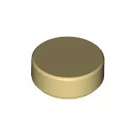 98138c2 - LEGO világos krémszínű (tan) csempe 1 x 1 méretű, kerek