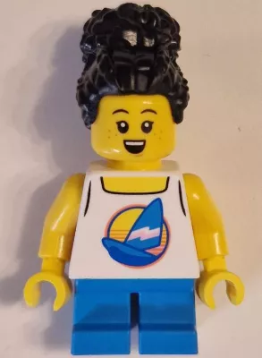 cty1624 - LEGO minifigura kislány rövid lábakkal