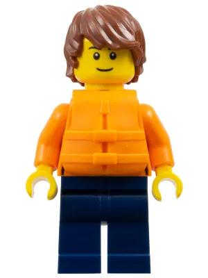 cty1791 - LEGO minifigura férfi, mentőmellényben