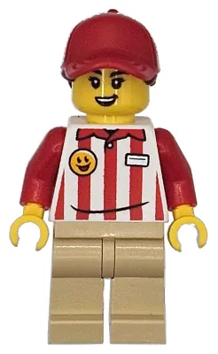 cty1868 - LEGO minifigura Hot dog soapbox pilóta