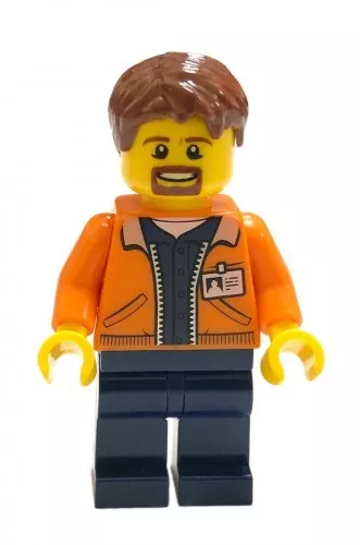 cty895 - LEGO City minifigura, bányász, gépkezelő