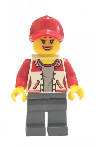 cty941 - LEGO CITY lány minifigura, bolti eladó