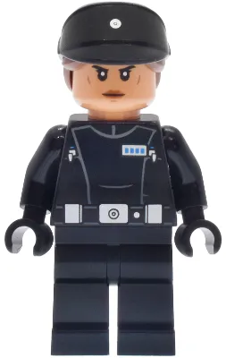 sw1465 - LEGO Star Wars birodalmi tiszt minifigura, barna hajjal