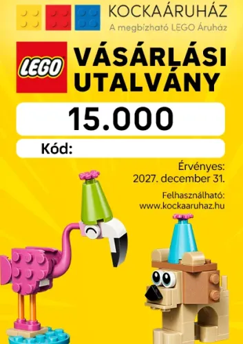 KockaÁruház Vásárlási Utalvány 15000 Ft értékben