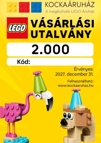 KockaÁruház Vásárlási Utalvány 2000 Ft értékben