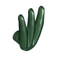 10187c80 - LEGO sötétzöld minifigura karom