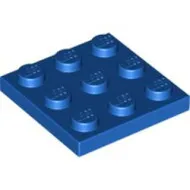 11212c7 - LEGO kék lap 3 x 3 méretű