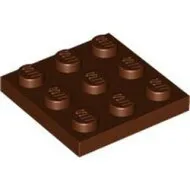 11212c88 - LEGO vörösesbarna lap 3 x 3 méretű