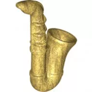 13808c115 - LEGO gyöngyház arany minifigura szaxofon