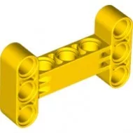 14720c3 - LEGO sárga technic kar, 3 x 5 méretű, elforgatott, H alakú