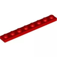 3460c5 - LEGO piros lap 1 x 8 méretű