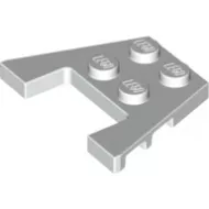 48183c1 - LEGO fehér mindkét oldalán lecsapott lap 3 x 4 méretű