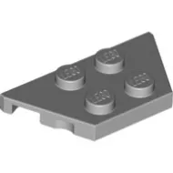 51739c86 - LEGO világosszürke lap 2 x 4 méretű, mindkét oldalán lecsapott