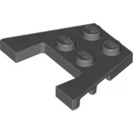 48183c85 - LEGO sötétszürke mindkét oldalán lecsapott lap 3 x 4 méretű