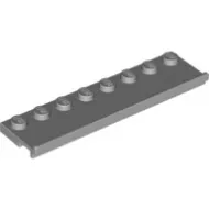 30586c86 - LEGO világosszürke lap 2 x 8 méretű, hosszanti sínnel