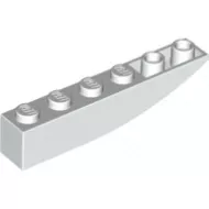 42023c1 - LEGO fehér inverz lejtő 6 x 1 méretű