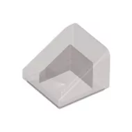 54200c13 - LEGO átlátszó fekete lap 1 x 1 x 2/3 méretű, lejtő