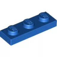 3623c7 - LEGO kék lap 1 x 3 méretű