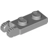 44302c86 - LEGO világos szürke lap 1 x 2 méretű, 2 zsanér csatlakozóval