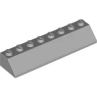 4445c86 - LEGO világosszürke kocka 45° elem 2 x 8 méretű