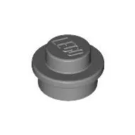 4073c95 - LEGO ezüst lap 1 x 1 méretű kör alakú