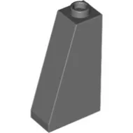 4460bc85- LEGO sötétszürke kocka 75° elem 2x1x3 méretű