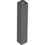 2453bc85 - LEGO sötétszürke kocka 1 x 1 x 5 méretű