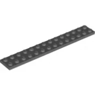91988c85 - LEGO sötétszürke lap 2 x 14 méretű