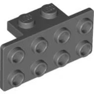 93274c85 - LEGO sötétszürke fordító lap 1 x 2 és 2 x 4 méretű