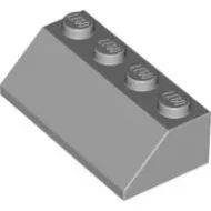 3037c86 - LEGO világos szürke kocka 45° elem 2 x 4 méretű