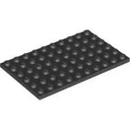 3033c11 - LEGO fekete lap 6 x 10 méretű