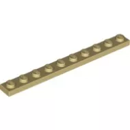 4477c2 - LEGO világos krémszínű (tan) lap 1 x 10 méretű