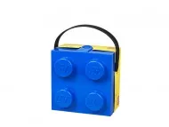40240002 - LEGO Tároló doboz 2x2-es, szendvics tartó doboz, kék színben, füllel